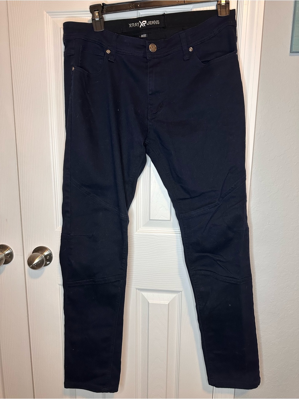 Xray Jeans Men's Slim Straight Black Jeans